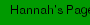 Hannah's Page